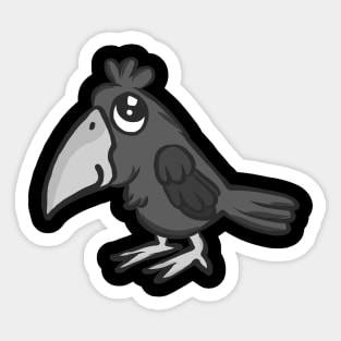 Raven bird crow jackdaw jay hooded crow cute Sticker